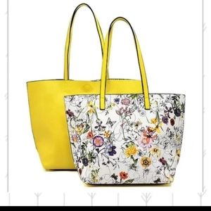 Flower Printed 2-in-1 Shopper